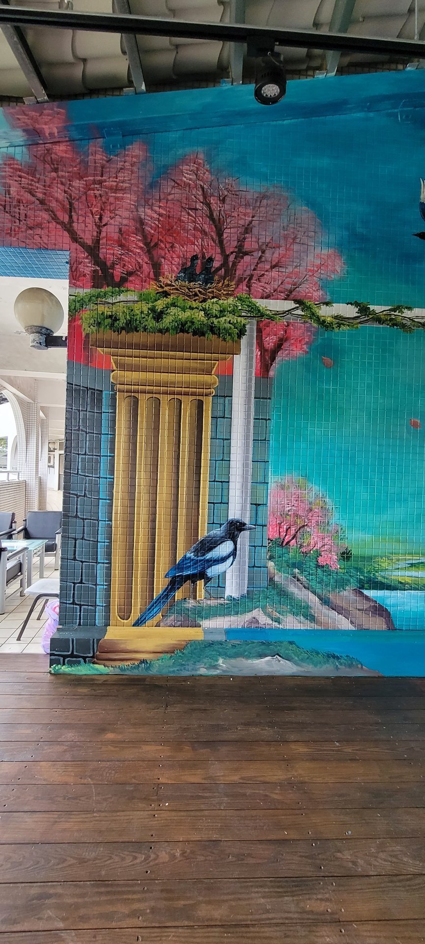 秀峰高中作品彩繪牆