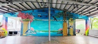 秀峰高中作品彩繪牆-秀峰高中作品彩繪牆